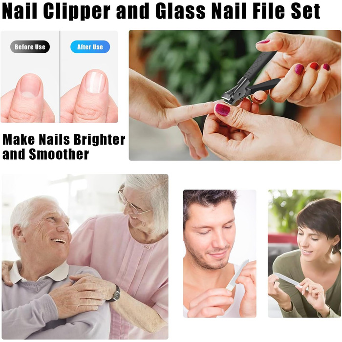 Професійний кусачки для нігтів Nagel, для товстих нігтів, жіночі, чоловічі, для літніх людей, чорні, ультрагострі для пальців ніг та рук