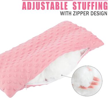 Hysterectomy Seat Belt Pillow, Hysterectomy Recovery, a Must-Have After Surgery, Belly Pillow with Ice/Heat Pack for Tummy Tuck, C-Section Recovery, Gifts, Minky Dot Coral