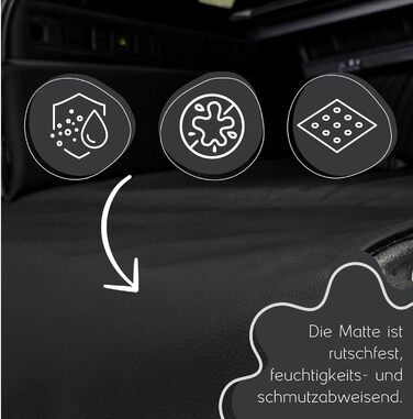 Килимок для собак у багажник Golden Dog, захист для авто, чорний, 110 x 100 см, XL, штучна шкіра