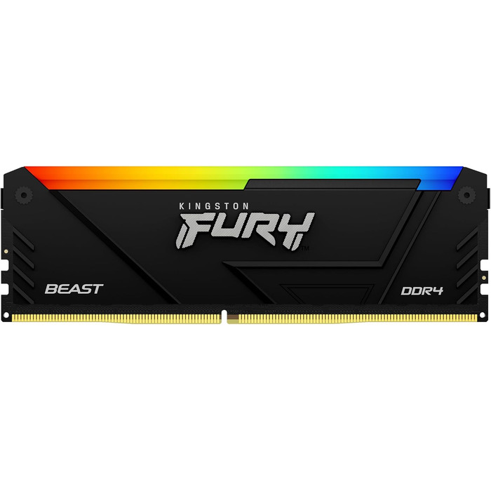 Kingston FURY Beast RGB DDR4 3200MHz 16GB (8GB x 2) DIMM Пам'ять RAM для ПК, CL16