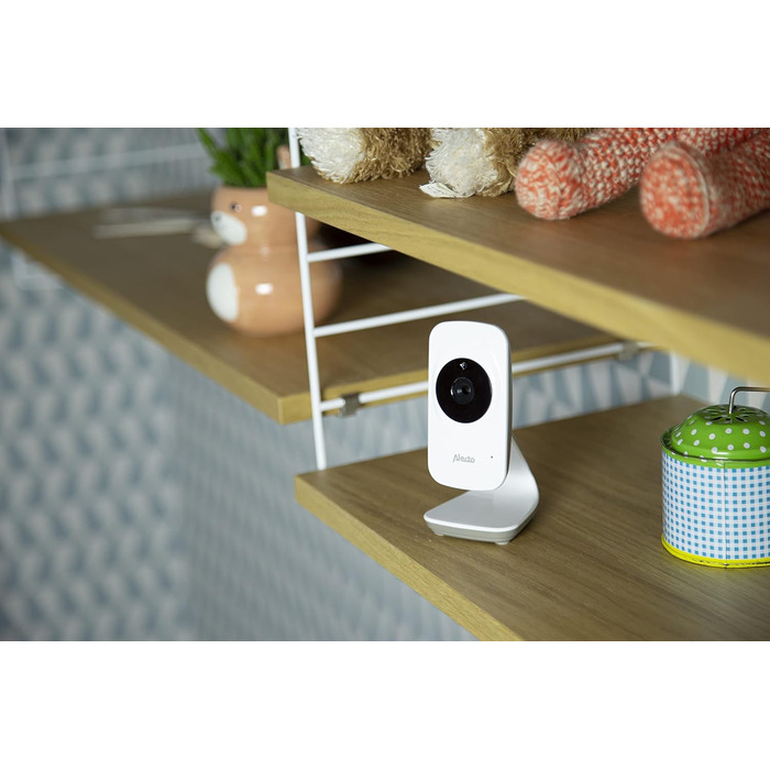Відеоняня Alecto DVM-64 з функцією зв'язку, поворотна камера, нічне бачення, велика дальність дії, білий колір
