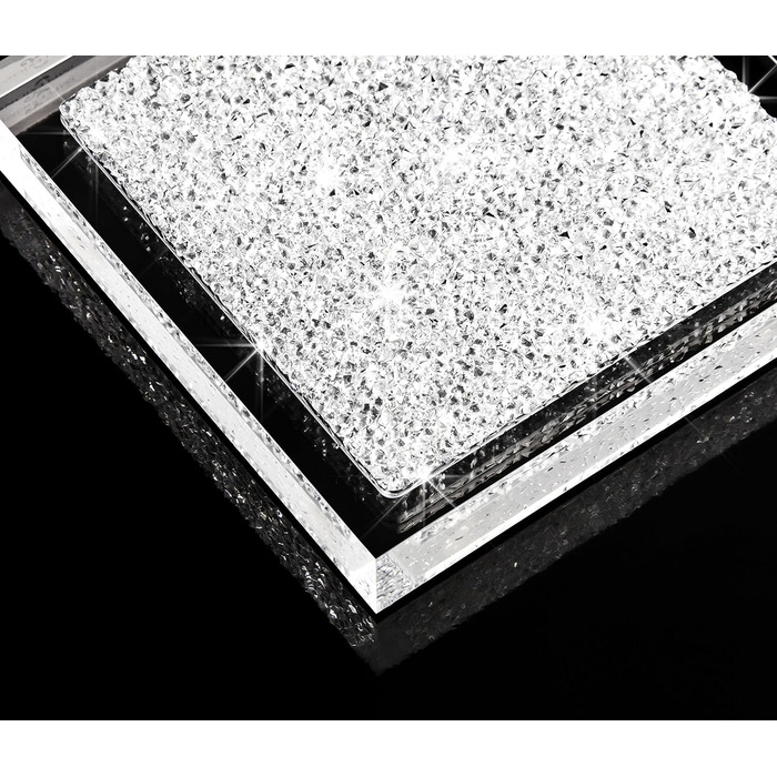 Luxurious Coaster Embellished with Swarovski Crystals / Elegant Table Decoration (1 piece - ) (Transparent)