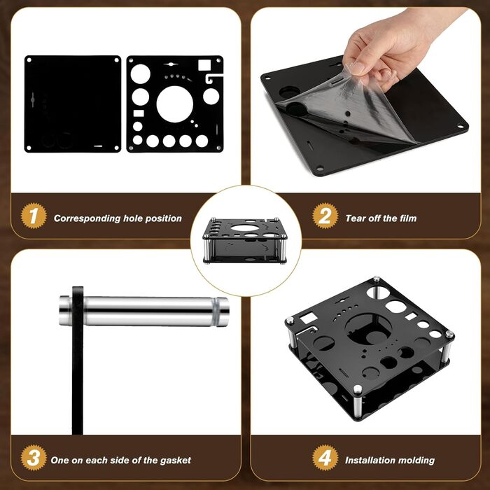 Набір шейкерів для коктейлів KINGROW 29 предметів: професійний барний аксесуар для дому, вечірок та барів | Золотий барний набір з усіма необхідними інструментами для приготування коктейлів