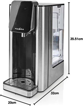 Hot Water Dispenser - 2600 W - 2.5 l - Black (2.7 Liter, Black / Aluminum)