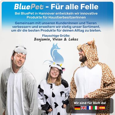 BluePet ZupfZeug Pro: професійна щітка для собак з довгим волоссям, гнучка, для видалення підшерстка, ковтунів та вузлів (двостороння, блакитна)