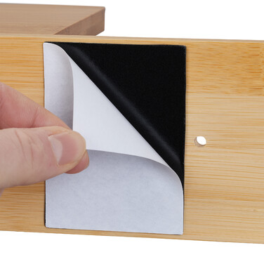 Relaxdays Bamboo Toilet Paper Holder with 2 Shelves