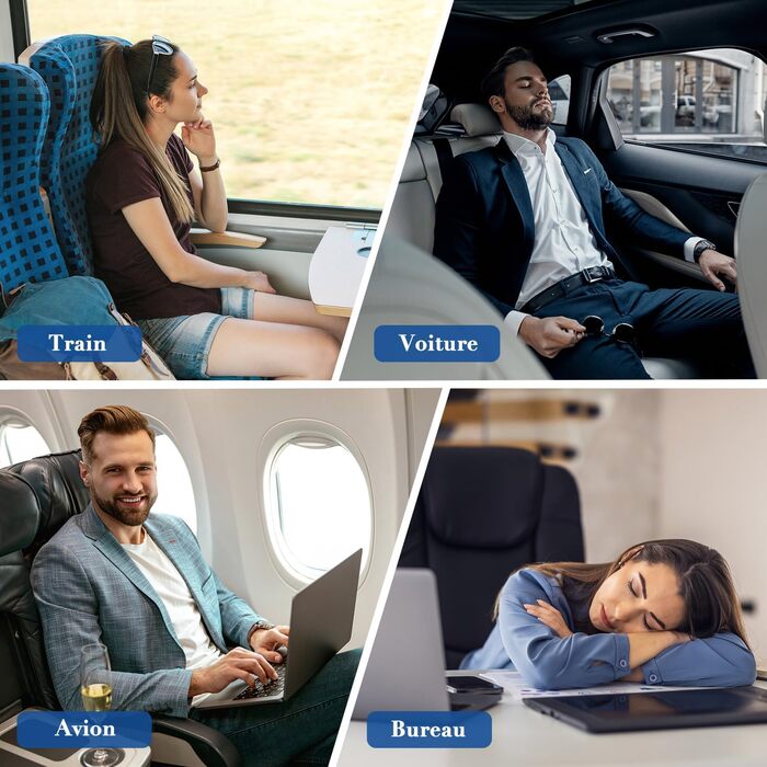 Подушка для шиї в дорозі: зручна підтримка для подорожей літаком, авто та відпочинку. (Блакитний)