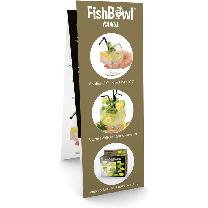 Fishbowl Extra Large Cocktail Glass, Jumbo, made of glass, extra large, 20 cm, individually (3 Liters)