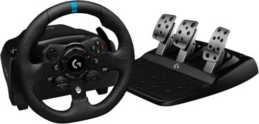 Руль Logitech G923 з педалями для Xbox, Xbox One та PC: TRUEFORCE, 1000 Гц, реактивні педалі, підтримка Dual Clutch Xbox | PC