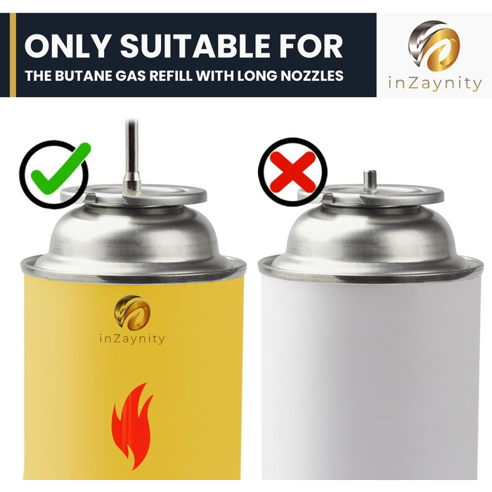 Потужний пальник Бунзена на бутані, регульований, 2-в-1 з бездротовим вимикачем для випічки, приготування їжі, барбекю та крем-брюле (сталевий коричневий)