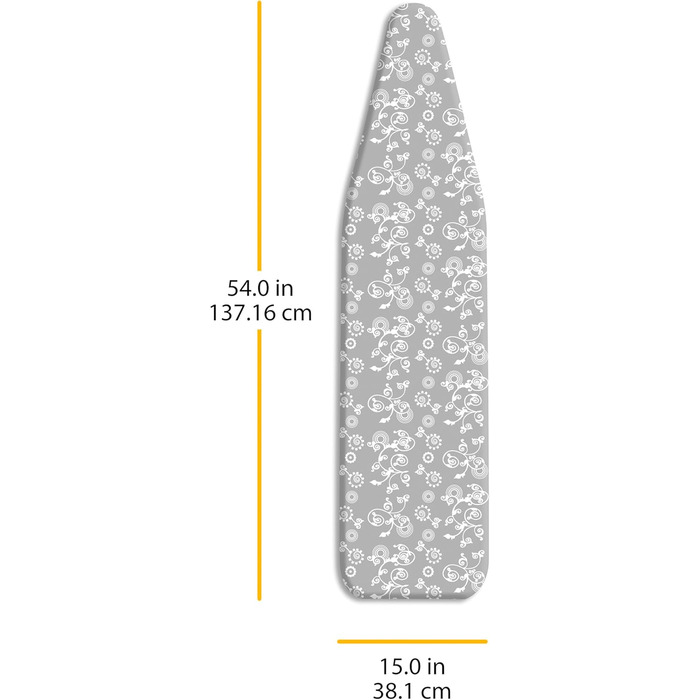 Накладка та мат для прасувальної дошки Whitmor стійка до високих температур, сірий візерунок