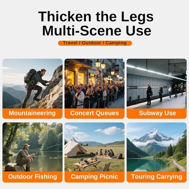 Складний стілець для відпочинку: кемпінговий, туристичний, для саду та риболовлі, міцний, на сталевому каркасі, матеріал - оксфордська тканина, вантажопідйомність 120 кг