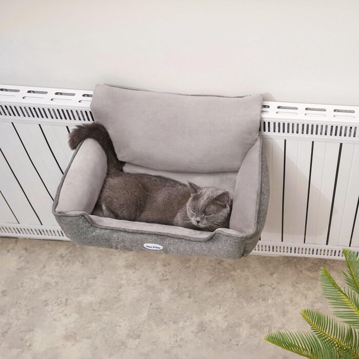 Килимок для котів на батарею Happi N Pets, сірий, 55 x 34 x 27 см