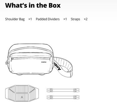 Сумка для фотокамери Ambitful Gm6 - зручна та водонепроникна сумка з відділеннями для фототехніки та штатива