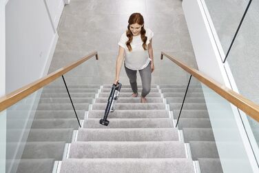 Пылесос аккумуляторный Shark IZ300EUT, DuoClean, без спутывания волос, 60 мин работы, 20 см насадка для щелей, черный/серебристый