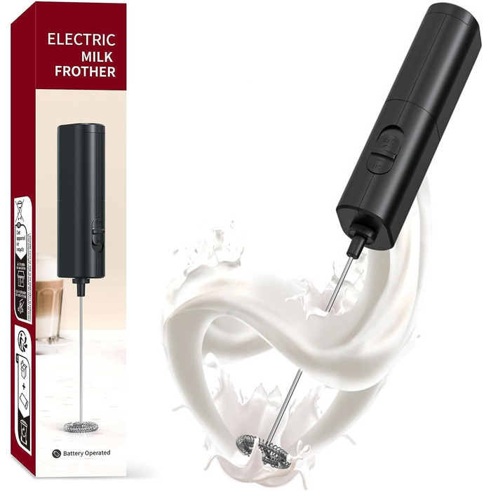 Електричний пінозбивач для молока Lamkrtlp: для капучино, лате, гарячого шоколаду