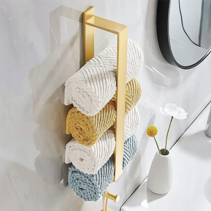 Вертикальний тримач для рушників REA Brush Gold