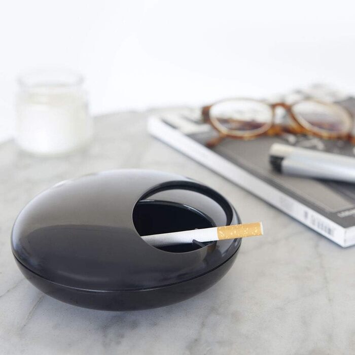 Пепельниця Balvi Pebble з кришкою, керамічна, сучасний дизайн