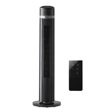 Вентилятор підлоговий BLACK+DECKER 45W, 102 см, пульт, 3 режими, таймер 15 год, чорний