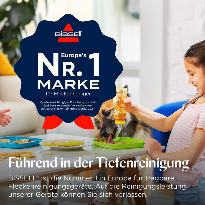 BISSELL Little Green: портативний мийний пилосос для килимів та м'яких меблів. Ефективне видалення плям та бруду. Потужний 340W мотор, модель 4098N