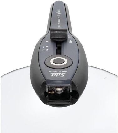 Скороварка Silit Sicomatic t-plus 4,5 л, 22 см, Silargan, для індукції, 3 режими, чорна
