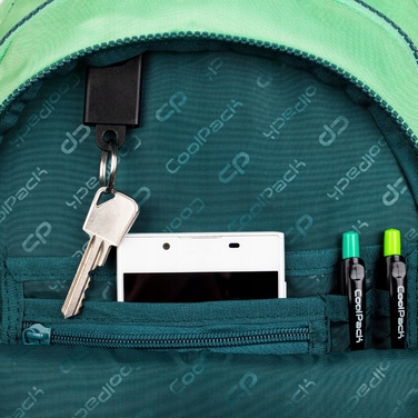 Шкільний рюкзак багатокомпартментний CoolPack, зелений, 21 л