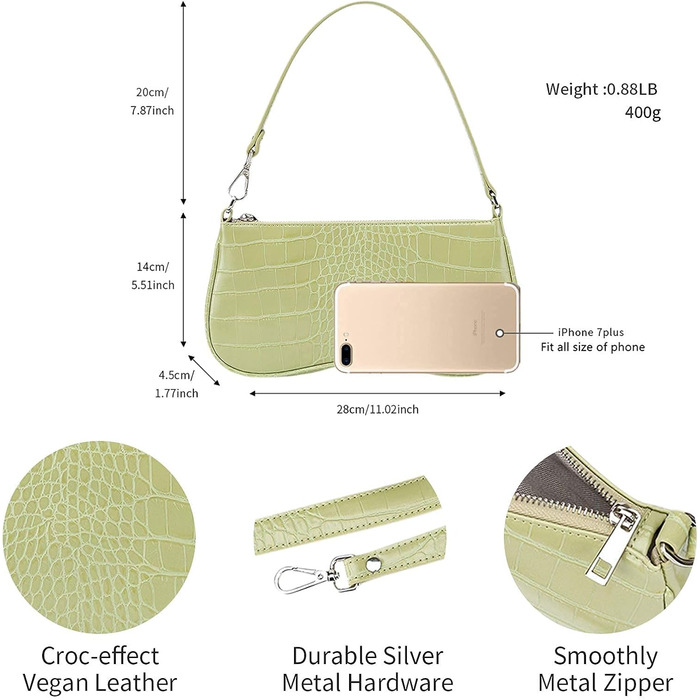 Сумка жіноча JW PEI Eva через плече, зелена - стильна та зручна