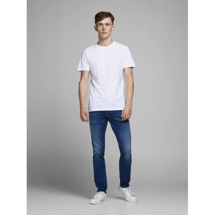 Джинси чоловічі JACK & JONES Jjiglenn Original Ge 006, синій денім, 34W/32L