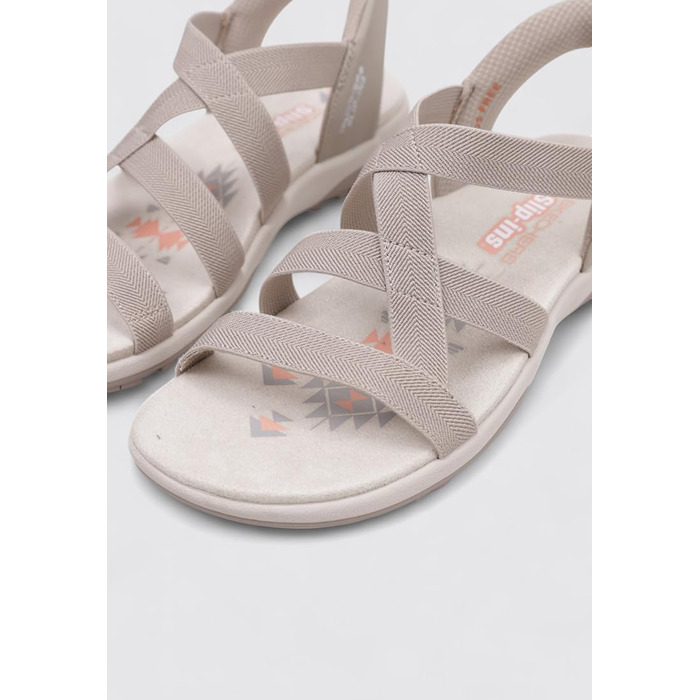 Сандалі жіночі Skechers Reggae Slim Stretch Flex Slip-Ins бежеві 39 EU
