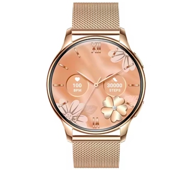 Смарт-годинник Torica SmartWatch AMOLED, 300 мАг, з функцією дзвінків та тонометром, золотий