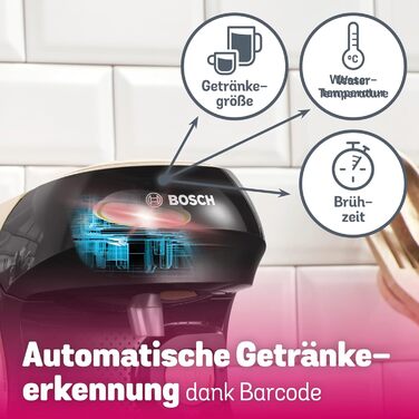 Кавомашина Tassimo Happy TAS1002N від Bosch: понад 70 напоїв, автоматична, для будь-яких чашок, компактна, 1400 Вт, антрацит