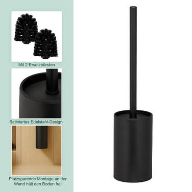 Relaxdays Toilet Brush with Wall Holder