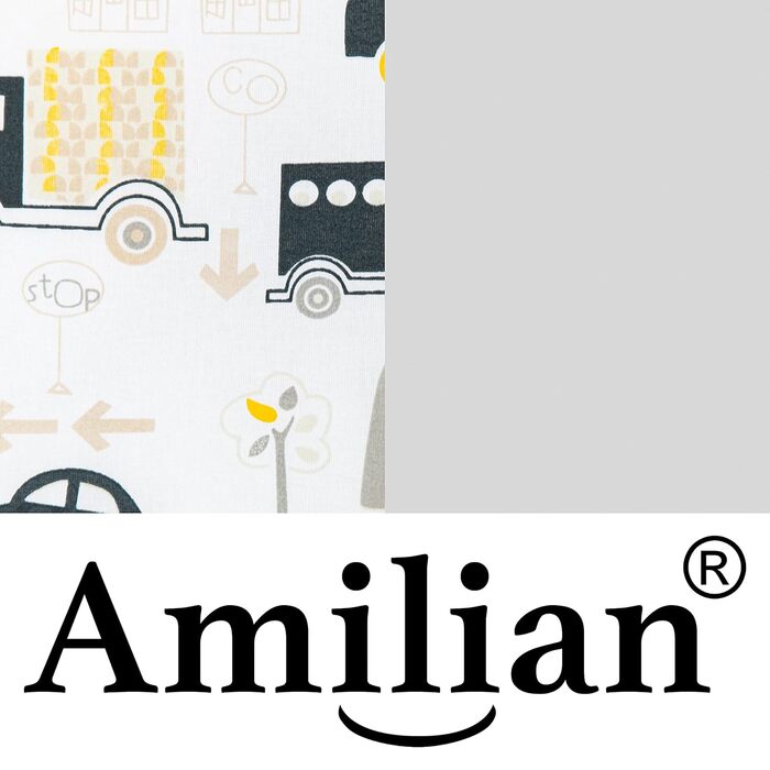 Комплект постільної білизни для дитячого ліжечка Amilian: 100x135 см, 2 шт. (з наволочкою 40x60 см), бавовна, для хлопчиків та дівчаток, дизайн