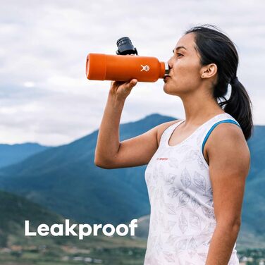HYDRO FLASK - 621ml (21oz) Water Bottle with Lid - Vacuum Insulated, Reusable Stainless Steel Bottle - Leak-Proof Lid - Hot & Cold - Small Opening - (680 g, Moonshadow Purple, 710 ml)