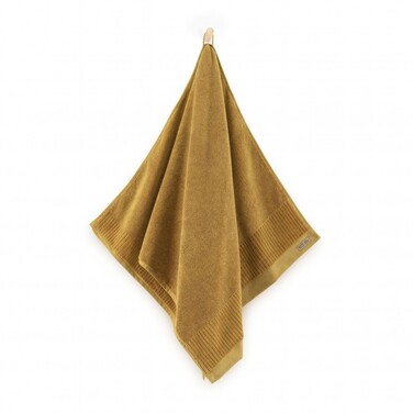 Великий махровий рушник для ванни ZWOLTEX PORTO, жовтий, 600г, 70x140см