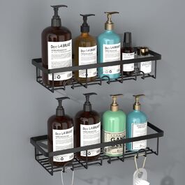 Органайзер для душу Oasiteege: 2 шт. - тримач для шампуню, полиці для зберігання, кріплення на присоску для ванної, кемпінгу, декору ванної кімнати