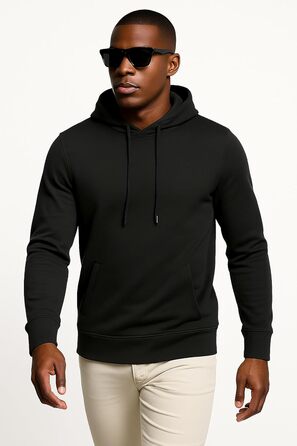 Худі Leif Nelson Slim Fit для чоловіків, чорний: стильний капюшонний світшот для спорту та повсякденного носіння