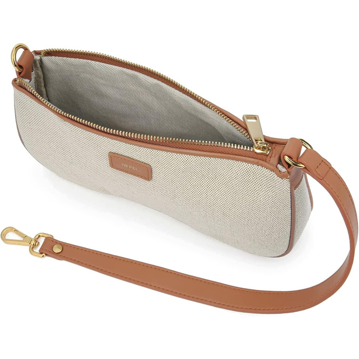 Сумка жіноча JW PEI Eva через плече бежева з полотна