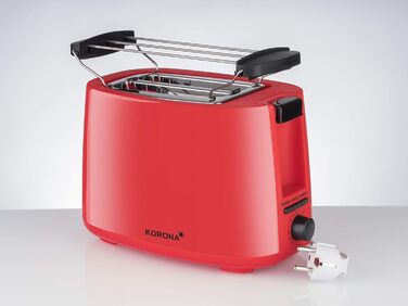 Тостер Korona 21133 зелений - 2 відділення, 750 Вт, з підставою для бургерів, розморожування та підігріву