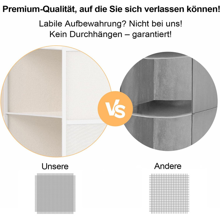 Органайзер для одягу на 6 рівнів, розкладний, з металевими гачками - для шафи, спальні, гуртожитку