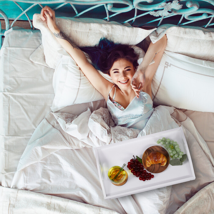 Relaxdays Folding Bed Tray