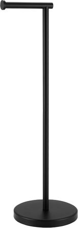 KES Freestanding Toilet Paper Holder with Weighted Base - Stainless Steel SUS304 - Brushed Finish - Black Matte - 26 Inch