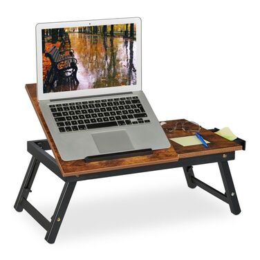 Relaxdays Adjustable Height Laptop Table