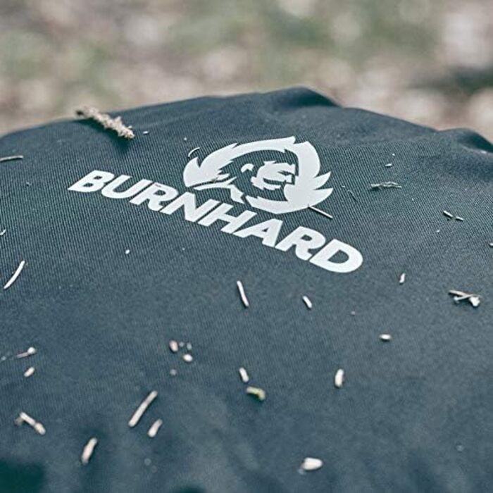 Водонепроникний захисний чохол BURNHARD для портативного 2-пальникового газового гриля Wayne, UV-стійкий, зимовий, чорний чохол для BBQ, захисна накривка від негоди