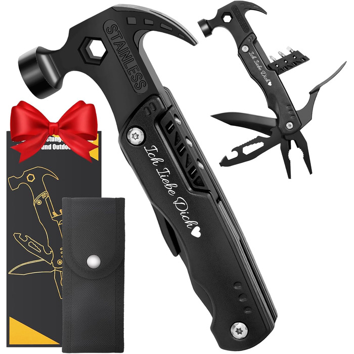 Мультитул 16 в 1 для чоловіків: подарунок на День батька, на ювілей, для кемпінгу