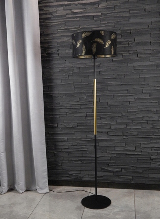 Підлогова лампа Adex E27 60 Вт, чорна, багатоколірна, жовта