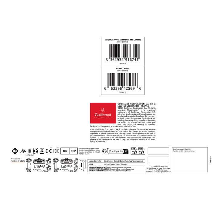 Thrustmaster Sol-R 1 – Професійний ігровий джойстик для космічних симуляторів PC – H.E.A.R.T. магнітні сенсори, 16-bit, ергономічний дизайн, сумісний зі Star Citizen та Elite Dangerous