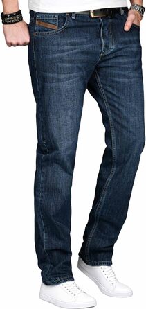 Чоловічі джинси Alessandro Salvarini Comfort Fit прямого крою, темно-сині (33W/36L)