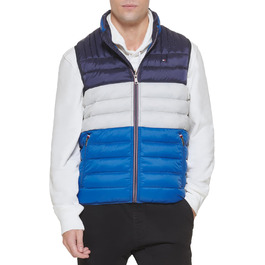 Жилет чоловічий Tommy Hilfiger Ultra Loft з утеплювачем, колірний блок Königsblau/Eis/Marineblau