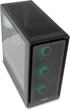 Корпус ПК NOX Xtreme Products HUMMER AERO BK – білий Midi-Tower з сітчастою передньою та верхньою панелями, скло, 3 x 140 мм вентилятори, підтримка 10 вентиляторів, USB-C/USB 3.0